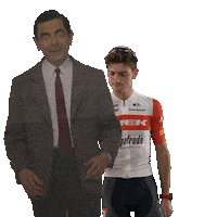 Celebrating Mr Bean Sticker by Trek-Segafredo