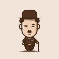 Charlie Chaplin Comedy GIF by Loogart