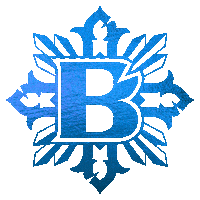 bishoptattoo logo blue tattoo shiny Sticker
