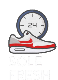 SoleFreshru clock sneakers dirt foam Sticker