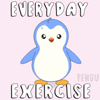 Gym Sweating GIF by Pudgy Penguins