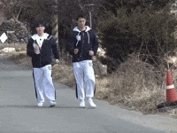 Walking Fast Kim Mingyu GIF