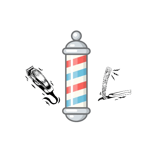 Barber Hairdresser Sticker by Johnny'sBarberShop