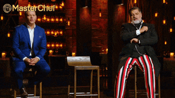 MasterChefAU dance excited point disco GIF