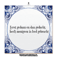 Spreuk Reflectie Sticker by Tegelspreuken.nl
