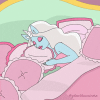Alarm Clock Sleep GIF by Glow The Unicorn