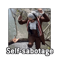 Sabotaging Own Worst Enemy Sticker