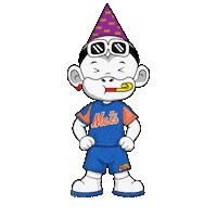 New York Mets Win Sticker by Zhot