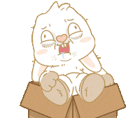 Bunny 呆 Sticker by EVANS艾特兔