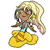 Happy Cute Girl Sticker