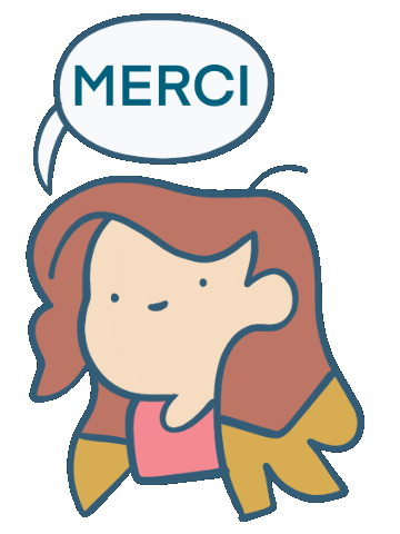 Merci Sticker by elodie shanta
