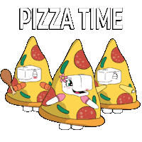 Happy Pizza Time Sticker by Ordinary Friends