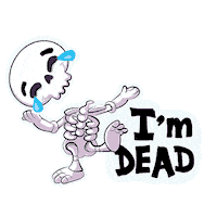 Laugh Im Dead Sticker by VeeFriends
