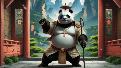 Martial Arts Panda GIF