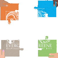 Puzzle Come Together Sticker by EverGreene Architectural Arts