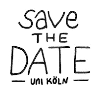 Save The Date Sticker by Universität zu Köln