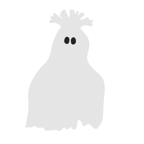 Halloween Ghost Sticker by Strings & Things