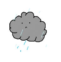 Sad Rain Sticker by SiteDex Hosting