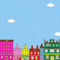 Naoshi pop rain colorful surreal GIF