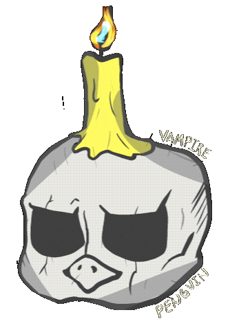 Shavedice Sticker by Vampire Penguin