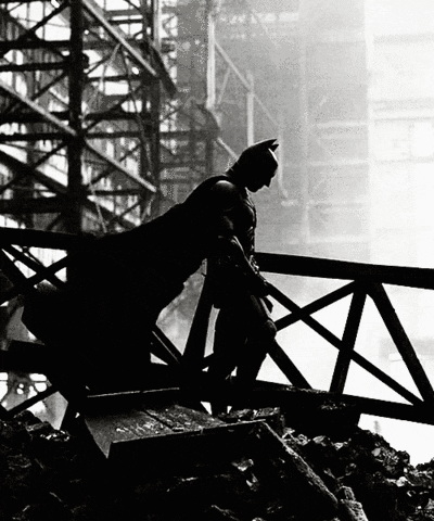 black and white batman GIF