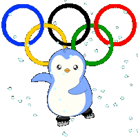 Skating On My Way Sticker by Pudgy Penguins