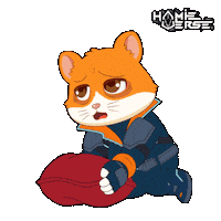 Hamster Resting Sticker by Hamieverse