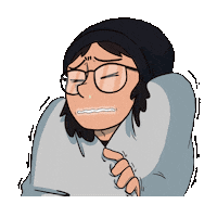 Winter Pain Sticker by Man with Long Hair