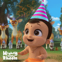 Party Birthday GIF by Chhota Bheem