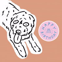 Happy Birthday Dog GIF by butpoorlydrawn
