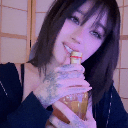 Biting Cute Girl GIF