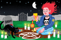 Monday Night Ghost GIF