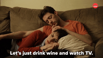 Let's Drink Wine And Watch TV