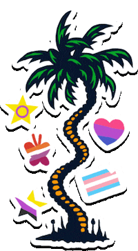 diegoarcadio pride palmera colima diego arcadio Sticker