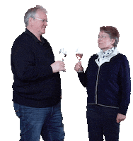 Zum Wohl Get Drunk Sticker by Weingut Erbeldinger