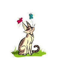 Tired Cat Sticker