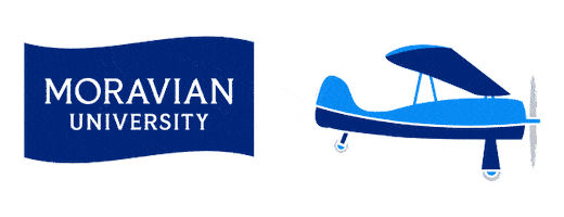 Hound Em Sticker by Moravian University