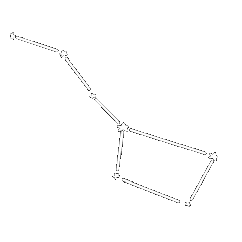 White Lines Space Sticker