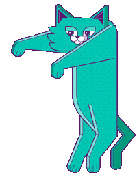 VidamStudio cat pixel illustration kawaii Sticker