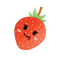 cheriebakery fruit strawberry cherie cheriebakery Sticker
