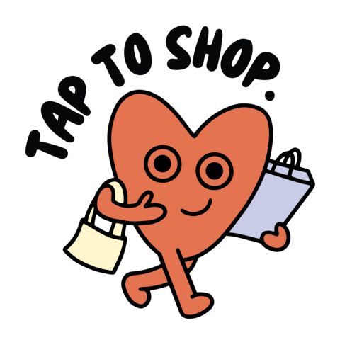Heart Shopping Sticker by beangoods