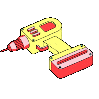 Cinema Construction Sticker by La Forêt Électrique