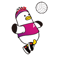 Volleyball Serve Sticker by boogi_in_busan