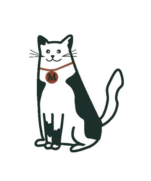 Cat Sticker by Moose-design