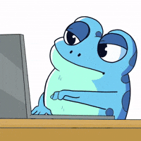 Blue Frog Fast Typing GIF by Croakey