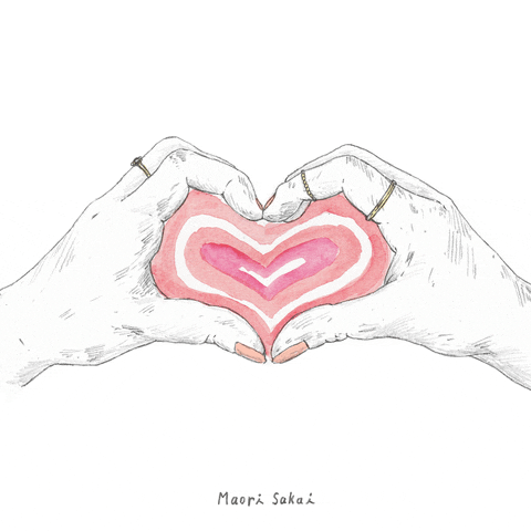 heart draw GIF by Maori Sakai