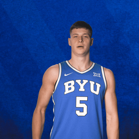 Oh My Cant Watch GIF by BYU Cougars