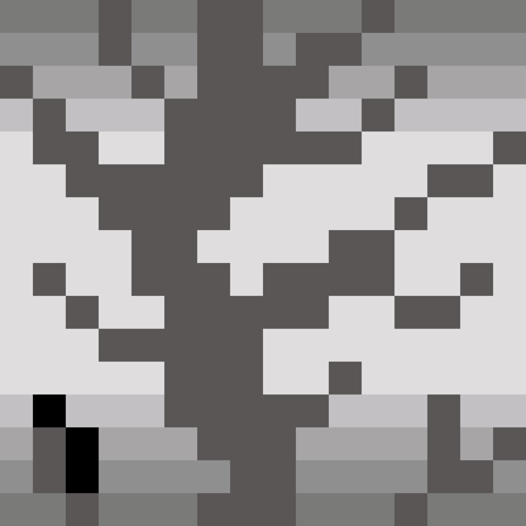 black and white pixel GIF by 16-x-16