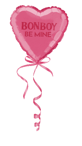 bonboyco be mine dog collar giagif heart balloon Sticker