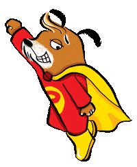 Save The World Dog Sticker by Macmillan Kids